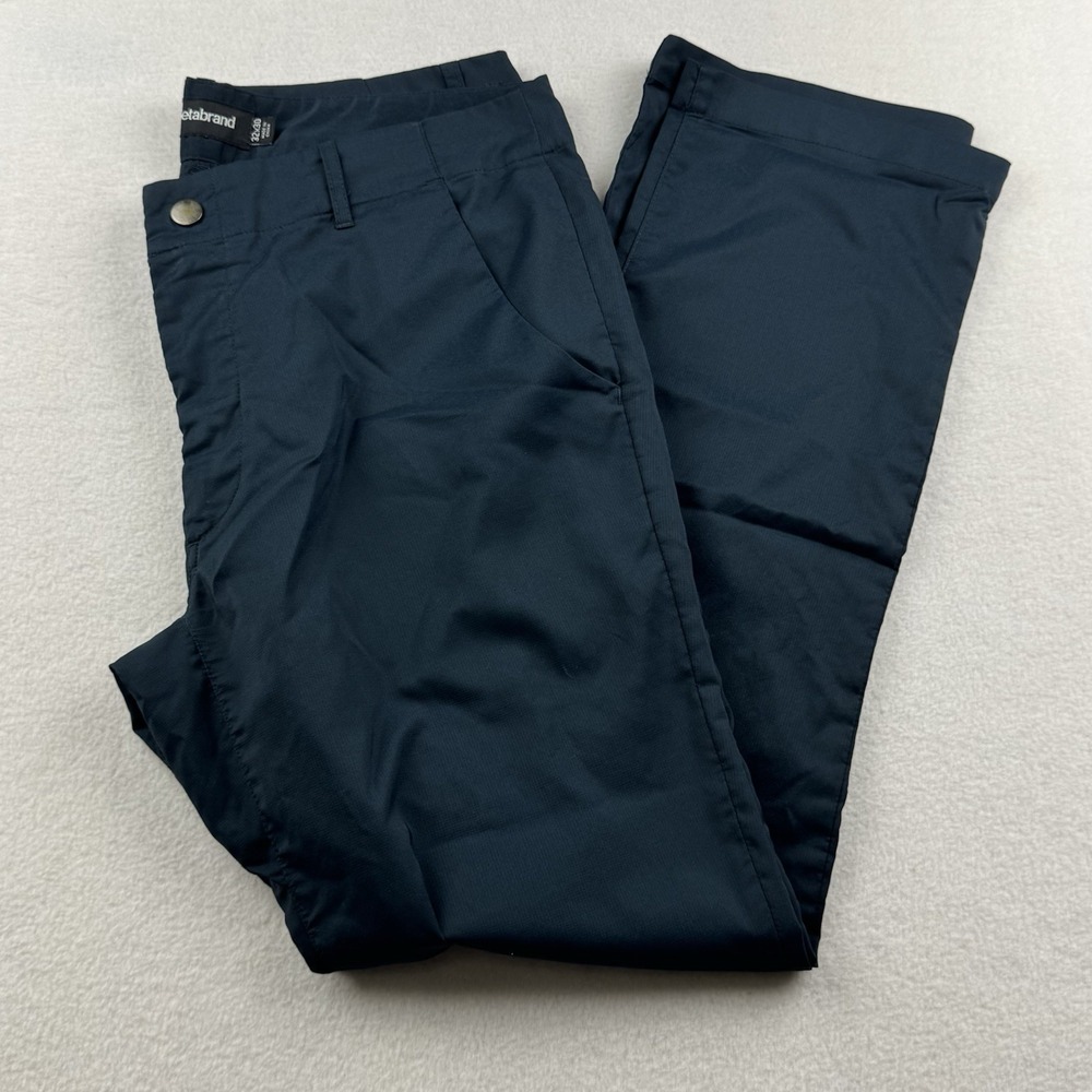 Betabrand‎ Mens Size 32x30 Black Chino Pants Zippered Pockets Stretch